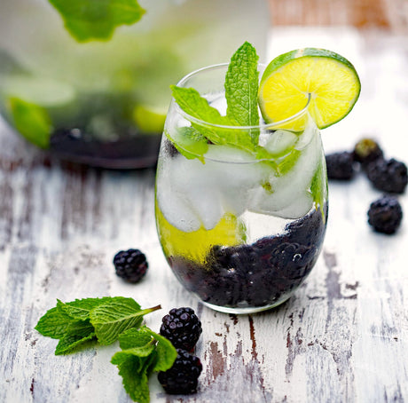 Infused Water Idea - Blackberry Mint Water