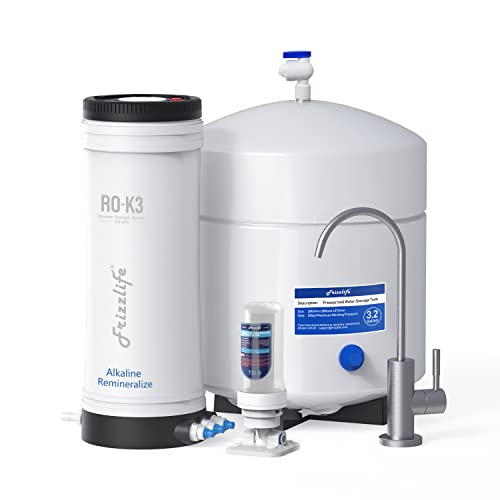 Frizzlife 100GPD Reverse Osmosis Water System With Alkaline & Remineralization, RO-K3-A