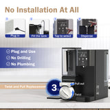 Frizzlife WB99 Countertop Reverse Osmosis System, Alkaline RO Water Filter with Portable Water Pitcher, NSF/ANSI 58 Certified Elements, TDS & Filter Life Monitoring, No Installation USA Tech Support