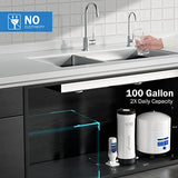 Frizzlife 100GPD Reverse Osmosis Water System With Alkaline & Remineralization, RO-K3-A