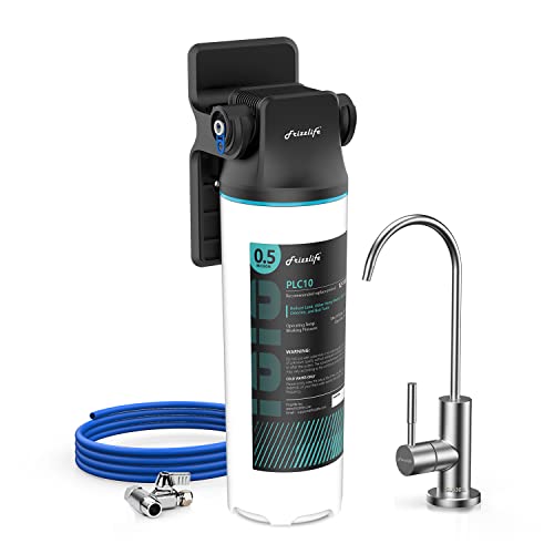 Frizzlife SW10F/SW15F/SW20F Direct Connect Under Sink Water Filter System, Reduces 99.99% Lead, Chlorine, Bad Taste & Odor