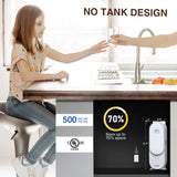 Frizzlife 500 GPD Tankloses Umkehrosmose-Wassersystem mit Alkali und Remineralisierung, PX500-A