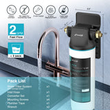 Frizzlife SW10 Direct Connect Unterspülen-Wasserfiltersystem, reduziert 99,99 % Blei, Chlor, schlechten Geschmack und Geruch