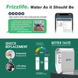 Sistema de agua de ósmosis inversa sin tanque Frizzlife 500 GPD con alcalinidad y remineralización, PX500-A 