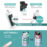 Sistema de filtro de agua Frizzlife SW10 de conexión directa debajo del fregadero, reduce el 99,99% de plomo, cloro, mal sabor y olor