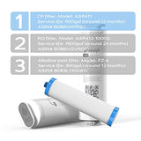 FRIZZLIFE ASR411 Replacement Filter Cartridge for PD1000-TAM4 Reverse Osmosis System (1st Stage)