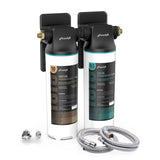 Frizzlife DW10/DW15 Under Sink Water Filter System, NSF/ANSI 53&42 Certified Elements, Direct Connect 2-Stage Water Filter