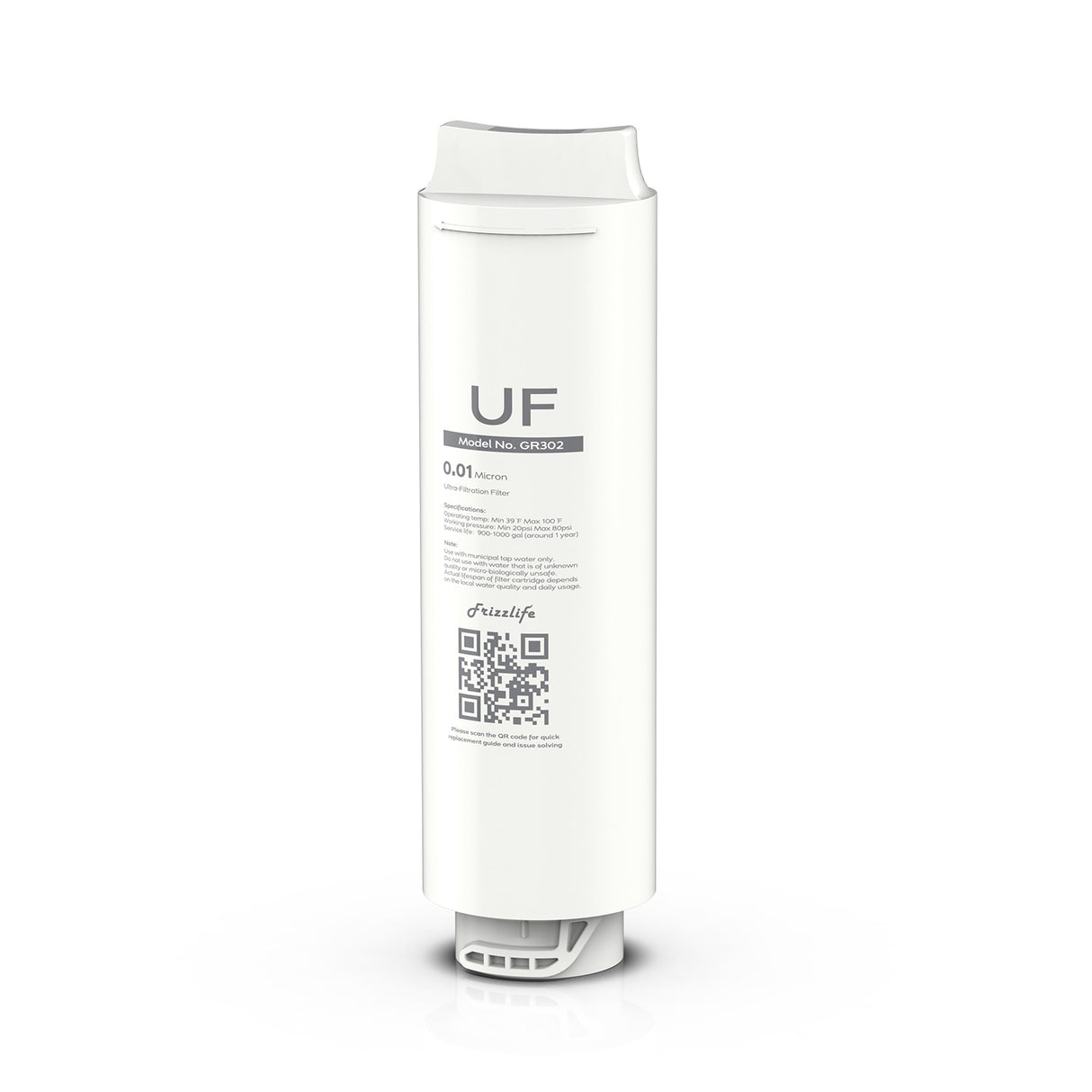 Frizzlife GR302 Ersatzfilterkartusche (UF) für GX99 Ultra-Filtrations-Wasserfilter